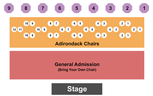 Outdoors at The Milton Theatre Seating Chart