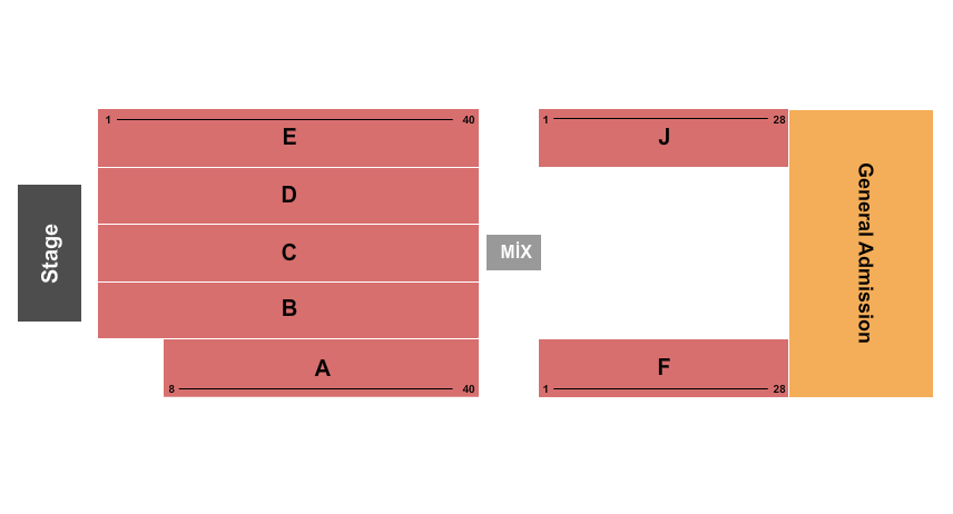Outdoors At Seminole Casino Center - Immokalee End Stage 2 Seating Chart