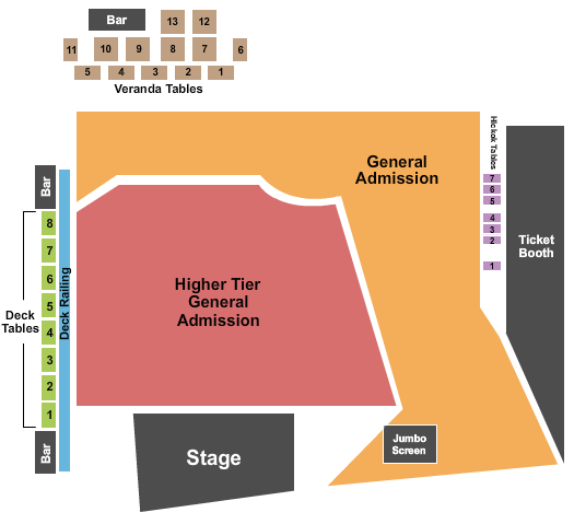 Outlaw Square Endstage GA Floor Seating Chart