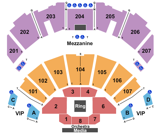 Ovation Hall at Ocean Resort Casino Golden Boy Boxing Seating Chart