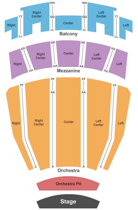 seating chart for End Stage Pit - eventticketscenter.com