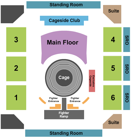 Overtime Elite Arena Fighting Seating Chart