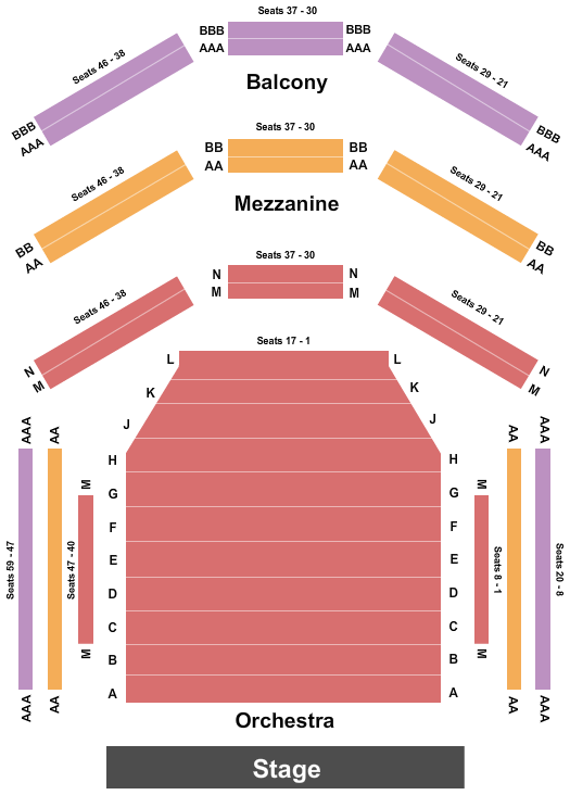 Owen Bruner Goodman Theatre Seating Map