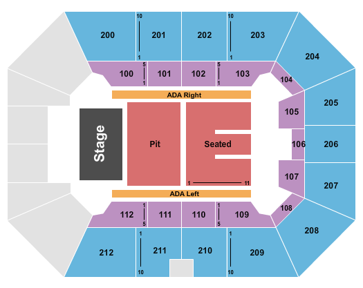 Owensboro Sportscenter Endstage Pit Seating Chart