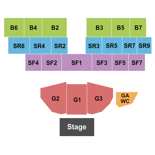 Oxbow Riverstage Seating Chart And Maps Napa