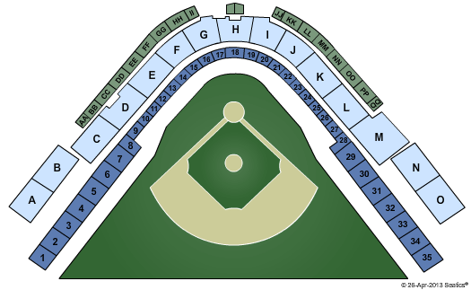 Oxford University Stadium At Swayze Field Baseball Seating Chart