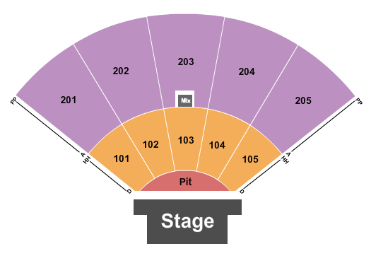 Ozarks Amphitheater - Missouri Endstage Row D Seating Chart