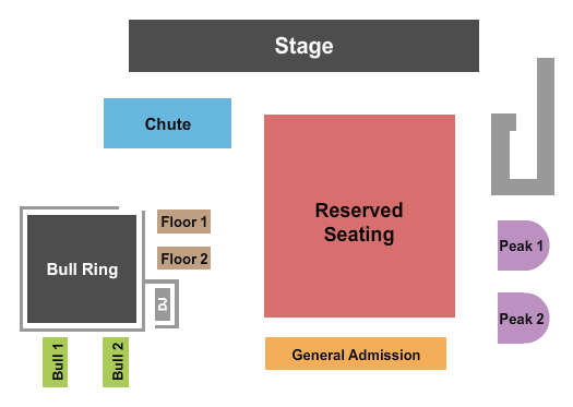 PBR Big Sky Reserved & GA Seating Chart