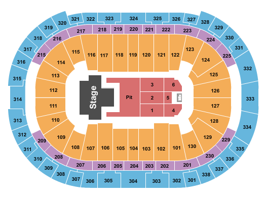 PNC Arena Avenged Sevenfold Seating Chart