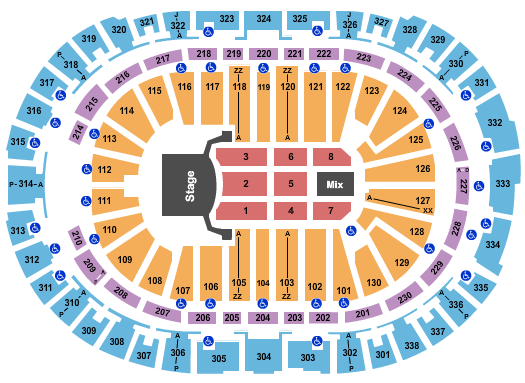 PNC Arena Celine Dion 2020 Seating Chart