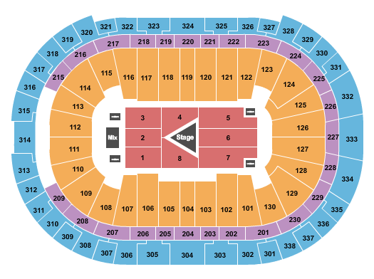 PNC Arena Center Stage 2 Seating Chart
