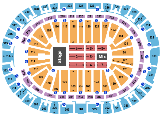 PNC Arena Cher Seating Chart