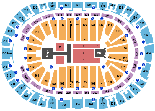 PNC Arena Dude Perfect Seating Chart