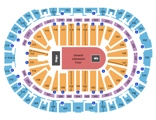 PNC Arena, Raleigh NC - Seating Chart View