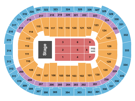 PNC Arena End Stage 4 Seating Chart