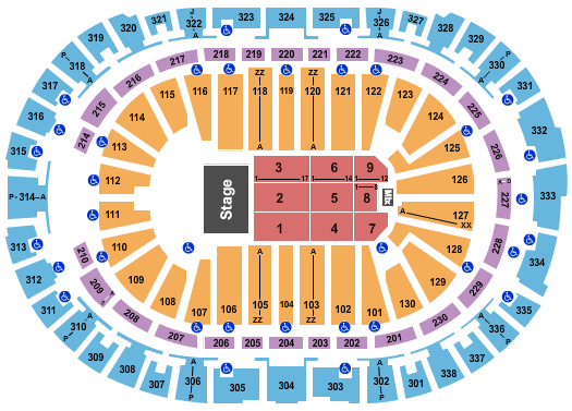 PNC Arena Fantasia Seating Chart