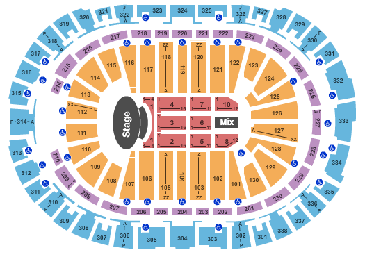 PNC Arena Garth Brooks Seating Chart