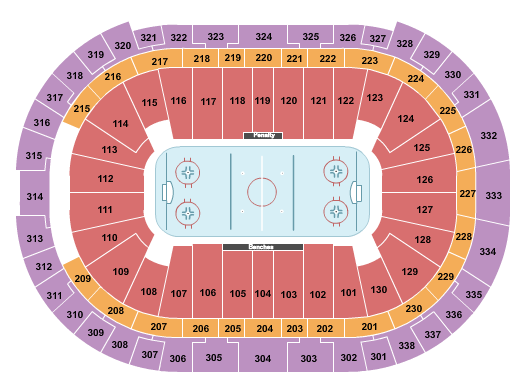 PNC Arena Hockey - College Seating Chart