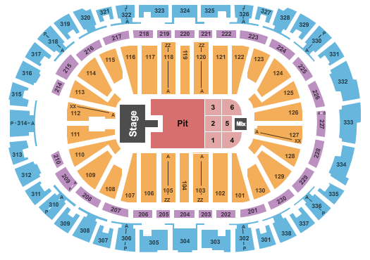 seating chart for PNC Arena - Hootie & The Blowfish - eventticketscenter.com