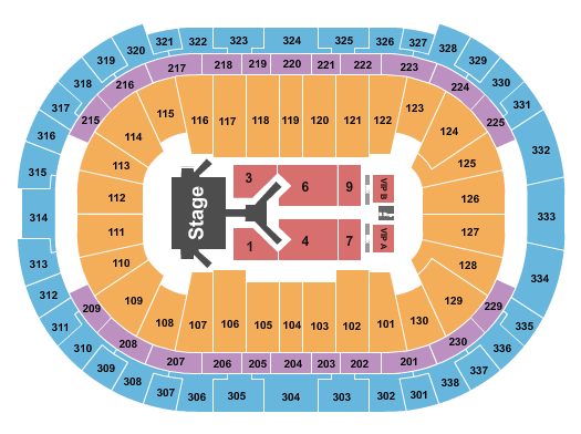 PNC Arena Jonas Brothers 2023 Seating Chart