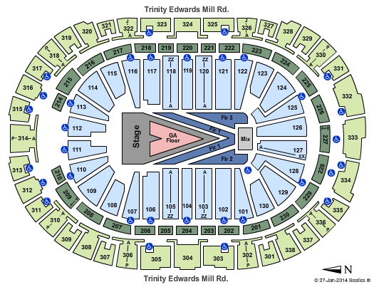 PNC Arena Katy Perry Seating Chart