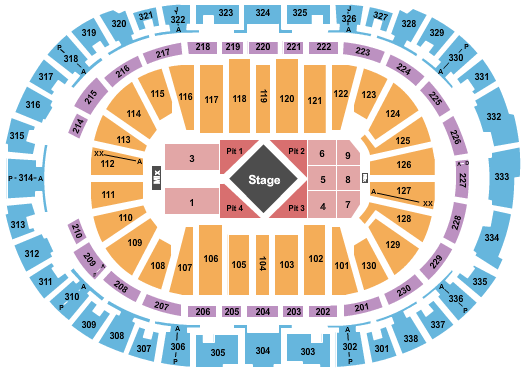 pnc arena seat map Pnc Arena Seating Chart Seating Maps Raleigh pnc arena seat map