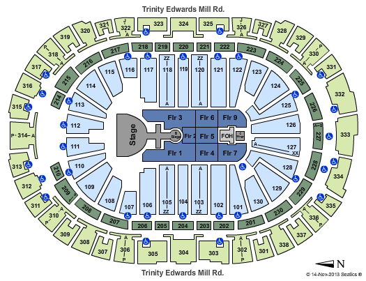 PNC Arena Miley Cyrus Seating Chart