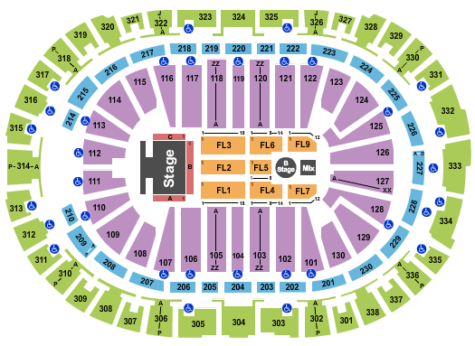 PNC Arena NKOTB Seating Chart