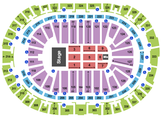 PNC Arena TSO Seating Chart
