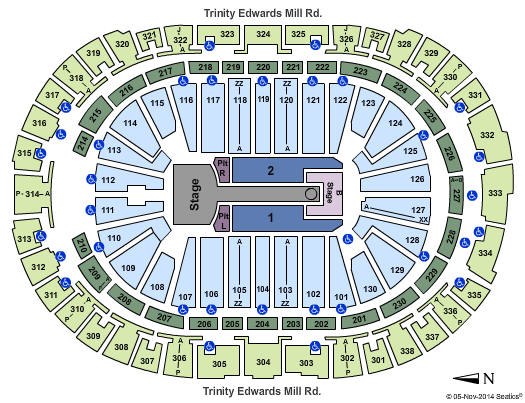 PNC Arena Taylor Swift Seating Chart