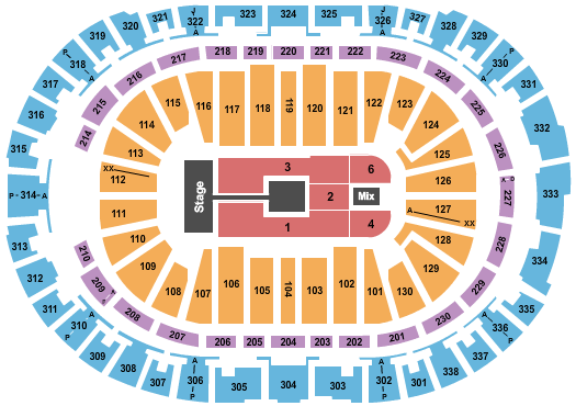 PNC Arena The Reunion Tour Seating Chart