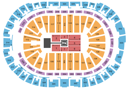 PNC Arena WWE Seating Chart
