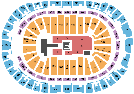 PNC Arena Wrestling Seating Chart