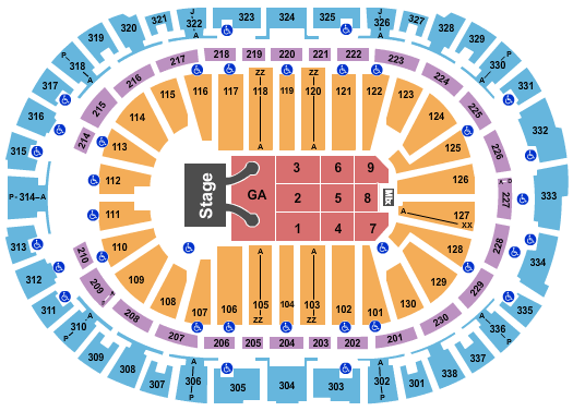 PNC Arena Zac Brown Seating Chart