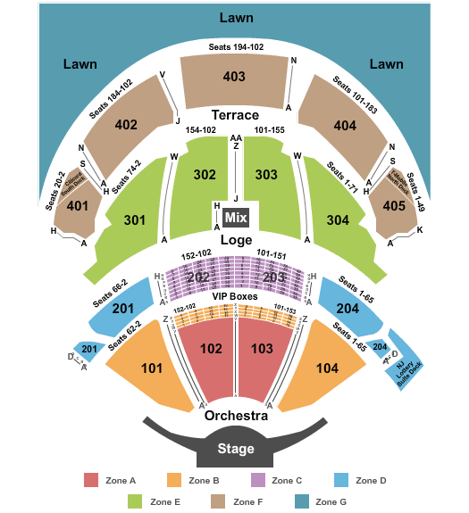 Pnc Seating Chart For Concerts