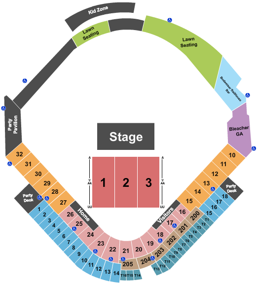 PNC Field Concert Seating Chart