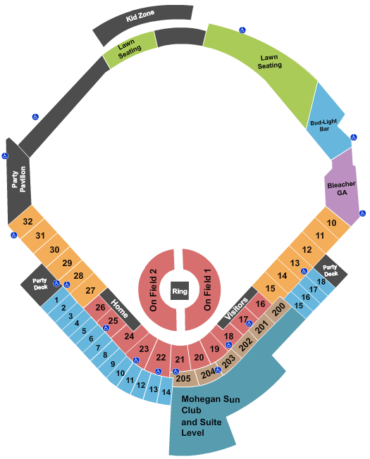 PNC Field Wrestling Seating Chart