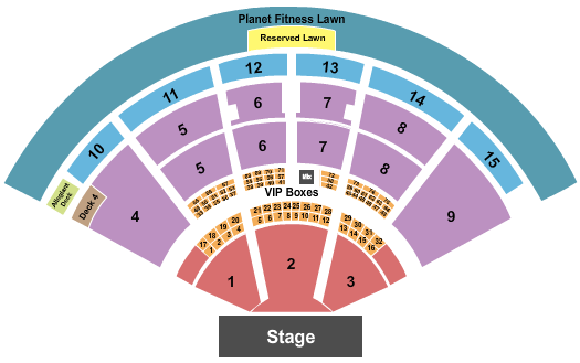 PNC Music Pavilion - Charlotte End Stage 3 Seating Chart