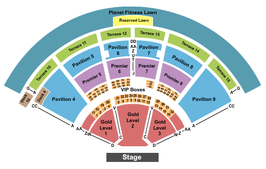 PNC Music Pavilion - Charlotte seating chart event tickets center