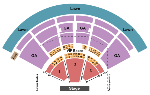PNC Music Pavilion - Charlotte Endstage GA Upper Level Seating Chart