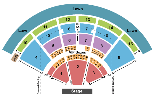 Pnc Arts Center Detailed Seating Chart