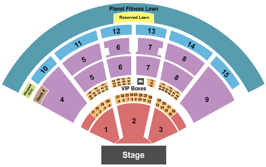 PNC Music Pavilion - Charlotte Keith Urban Seating Chart