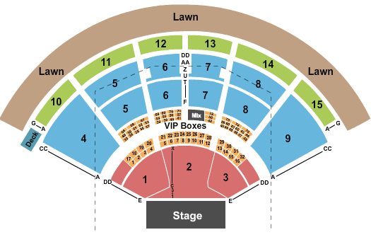 PNC Music Pavilion - Charlotte Ozzy Osbourne Seating Chart