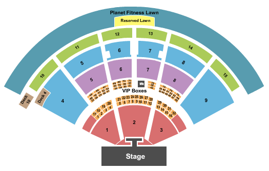 PNC Music Pavilion - Charlotte Tim McGraw Seating Chart