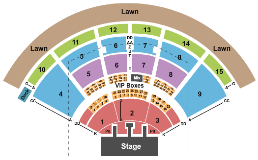 PNC Music Pavilion - Charlotte The Lumineers Seating Chart