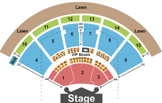 PNC Music Pavilion - Charlotte Kiss Seating Chart