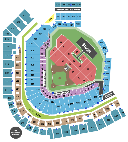 PNC Park Pink Seating Chart Cheapo Ticketing