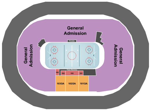 PPG Paints Arena 3ICE Hockey Seating Chart