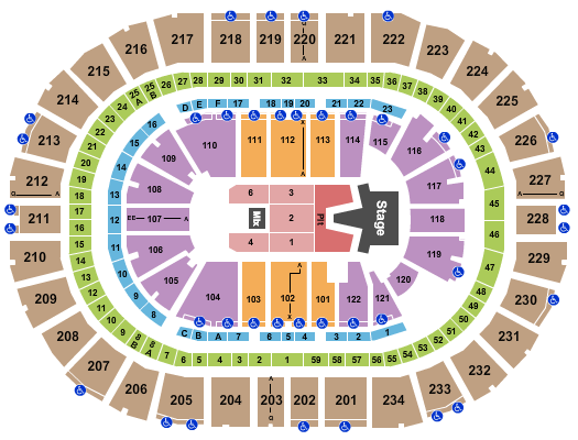 PPG Paints Arena AJR Seating Chart