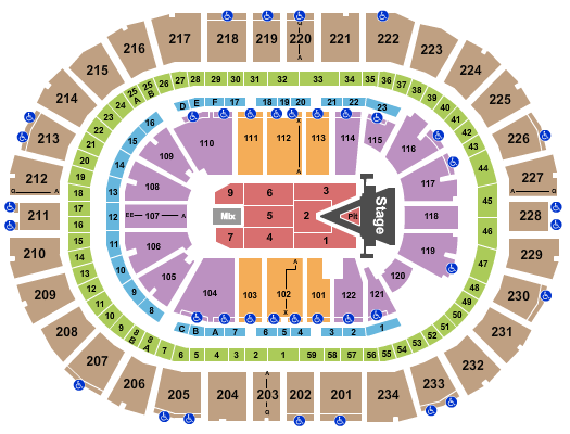 PPG Paints Arena Aerosmith 2023 Seating Chart